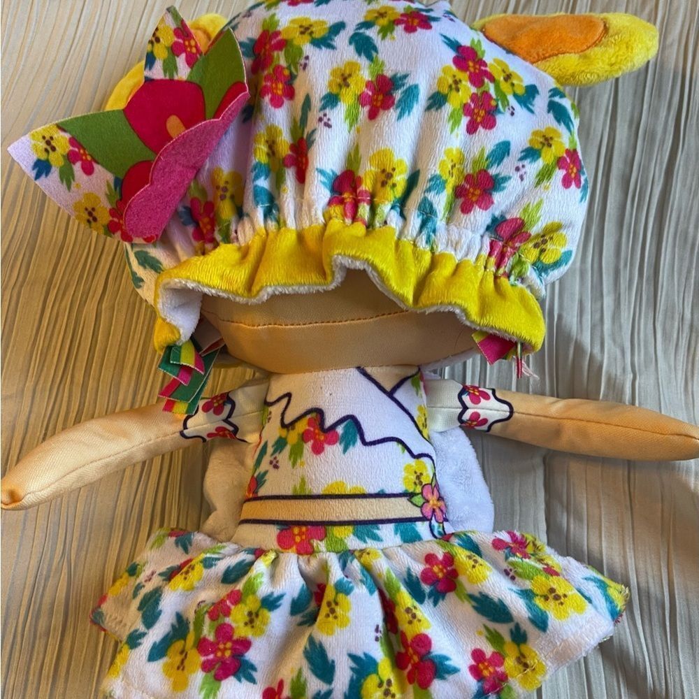 Flip Zee girls plush 2‎ in 1 doll yarn hair floral - Picture 6 of 8